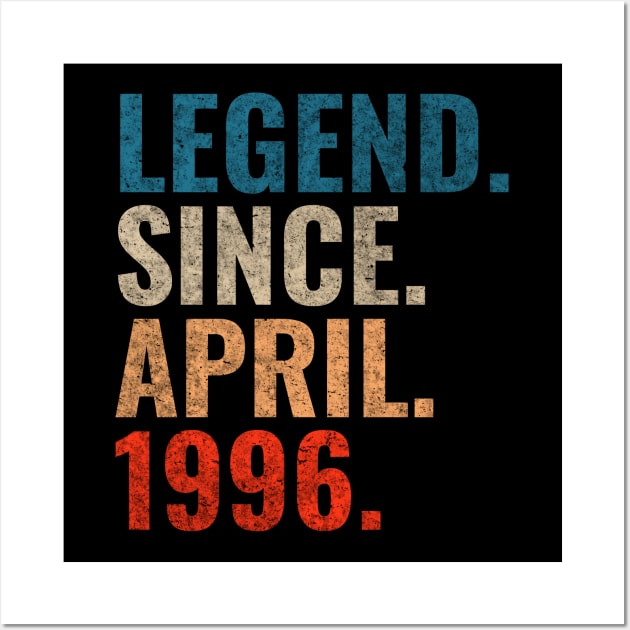 Legend since April 1996 Retro 1996 Wall Art by TeeLogic